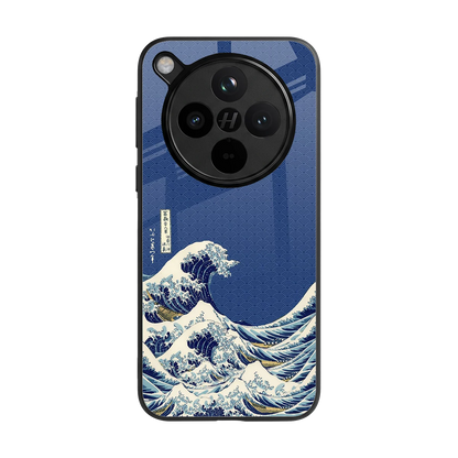 Waves back phone cover | glass case for oppo find x8