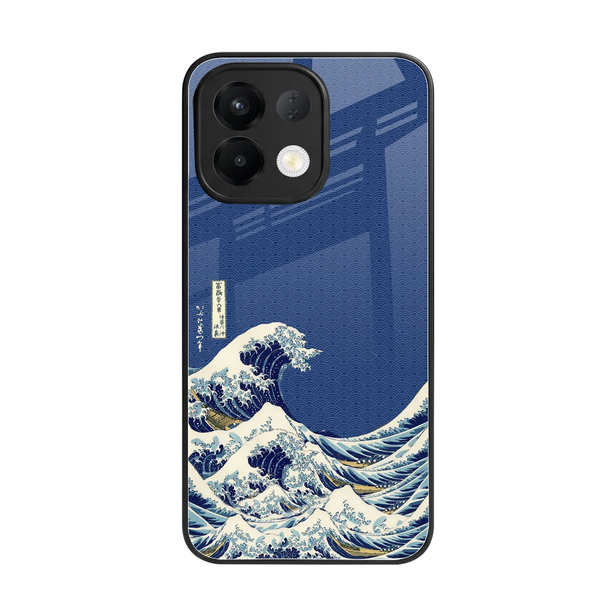 Waves back phone cover | glass case for oppo k13 5g