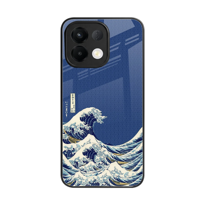 Waves back phone cover | glass case for oppo k13 5g