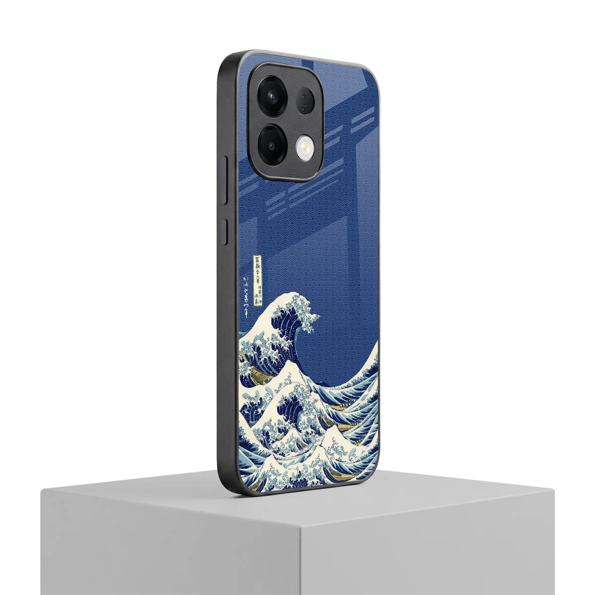 Waves oppo k13 5g mobile cover | shockproof glass phone case