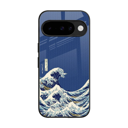 Waves back phone cover | glass case for google pixel 10
