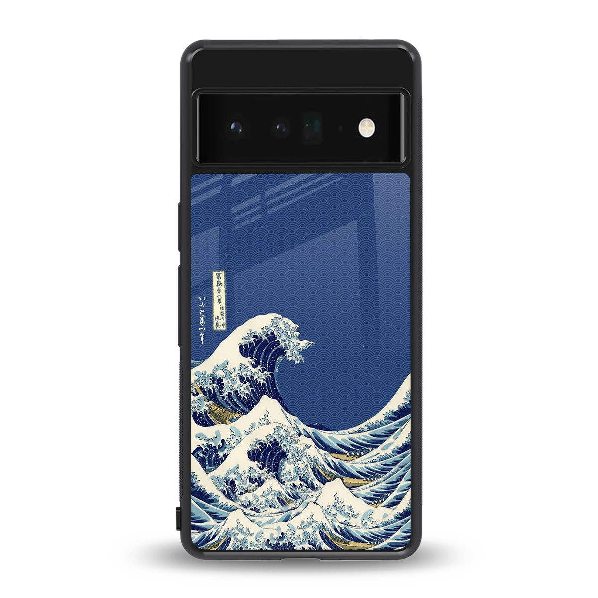 Waves back phone cover | glass case for google pixel 6 pro