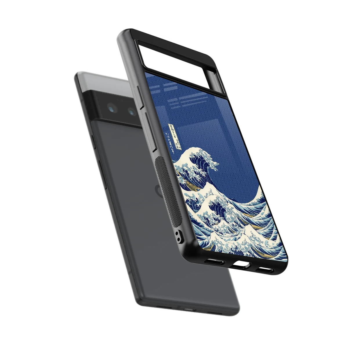 Waves sleek google pixel 6 pro cover with tempered glass back and TPU edges