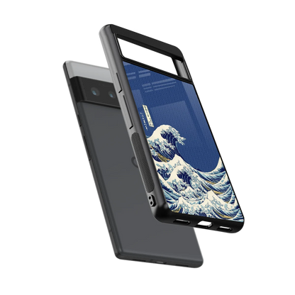 Waves sleek google pixel 6 pro cover with tempered glass back and TPU edges