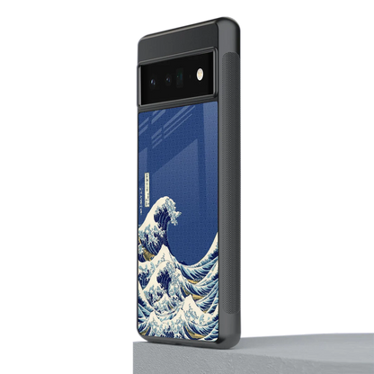 Waves stylish phone case for google pixel 6 pro | glossy glass and slim fit