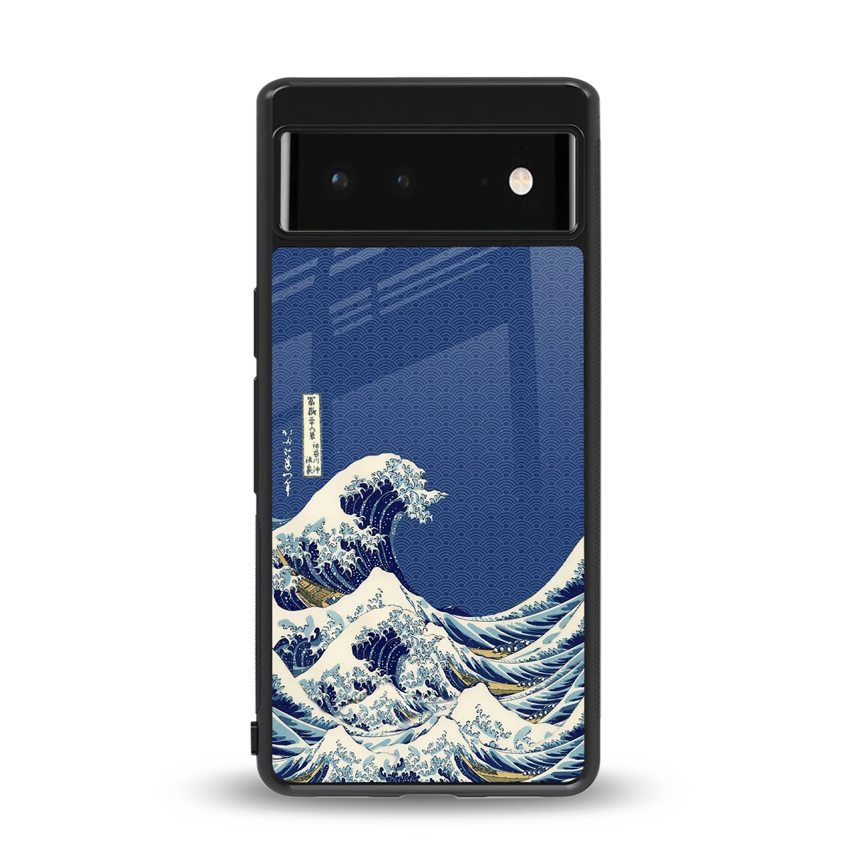 Waves back phone cover | glass case for google pixel 6a