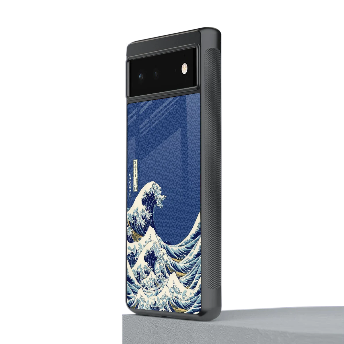 Waves stylish phone case for google pixel 6a | glossy glass and slim fit