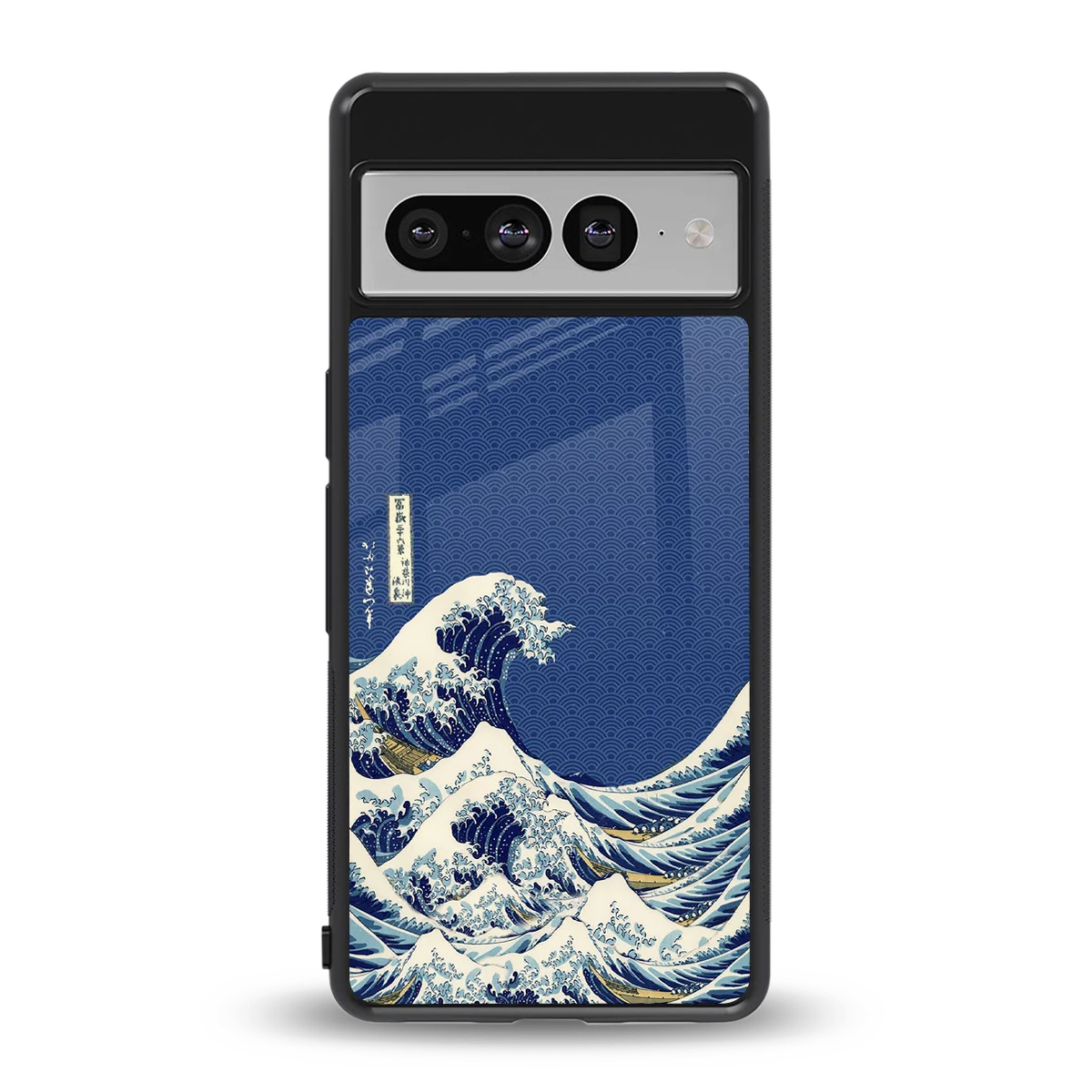 Waves back phone cover | glass case for google pixel 7 pro
