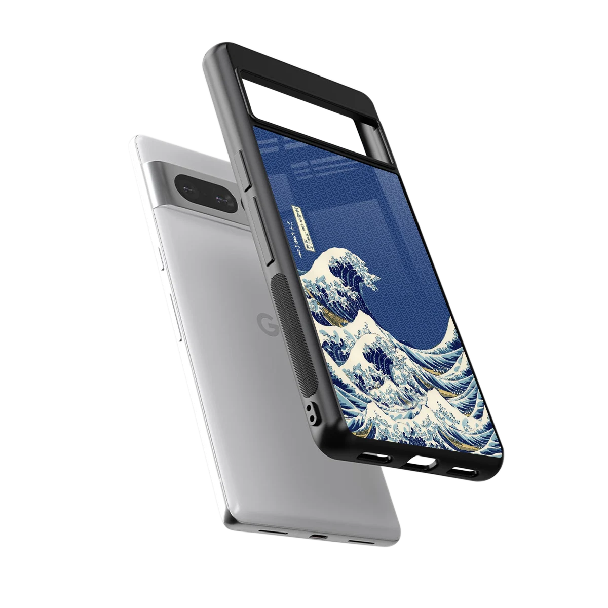 Waves sleek google pixel 7 pro cover with tempered glass back and TPU edges