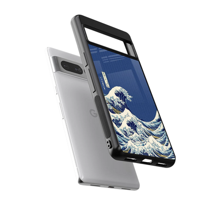 Waves sleek google pixel 7 pro cover with tempered glass back and TPU edges
