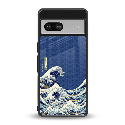 Waves back phone cover | glass case for google pixel 7a