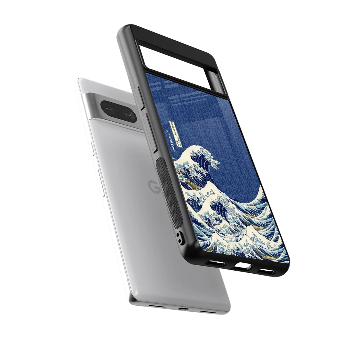 Waves sleek google pixel 7 cover with tempered glass back and TPU edges