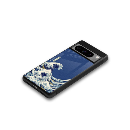 Waves google pixel 8 pro mobile cover | shockproof glass phone case