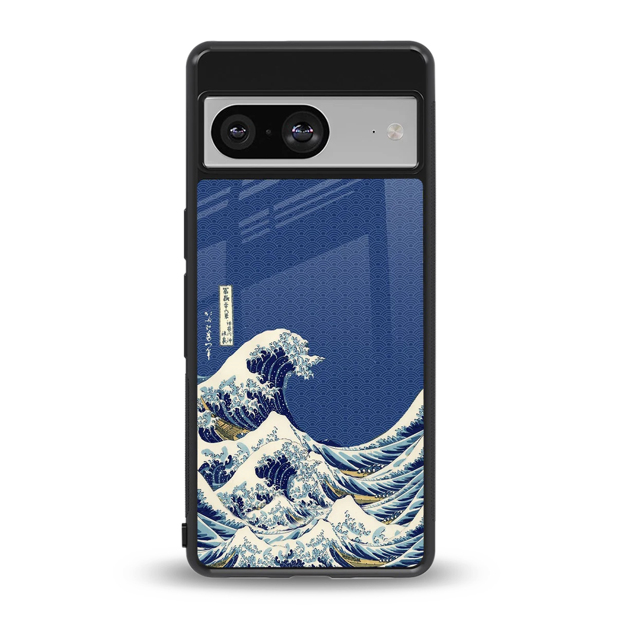 Waves back phone cover | glass case for google pixel 8