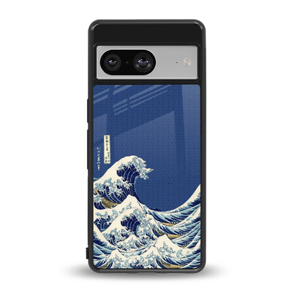 Waves back phone cover | glass case for google pixel 8
