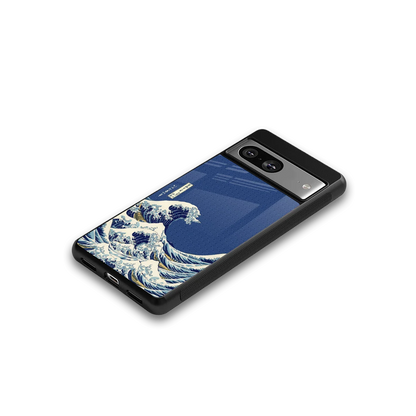 Waves google pixel 8 mobile cover | shockproof glass phone case