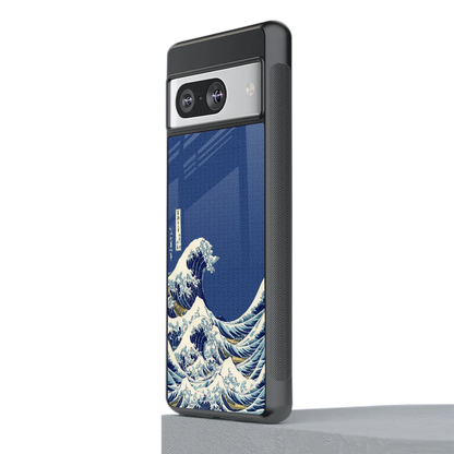 Waves stylish phone case for google pixel 8 | glossy glass and slim fit