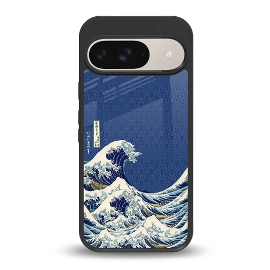 Waves back phone cover | glass case for google pixel 9