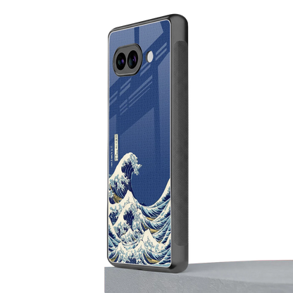 Waves google pixel 10a mobile cover | shockproof glass phone case