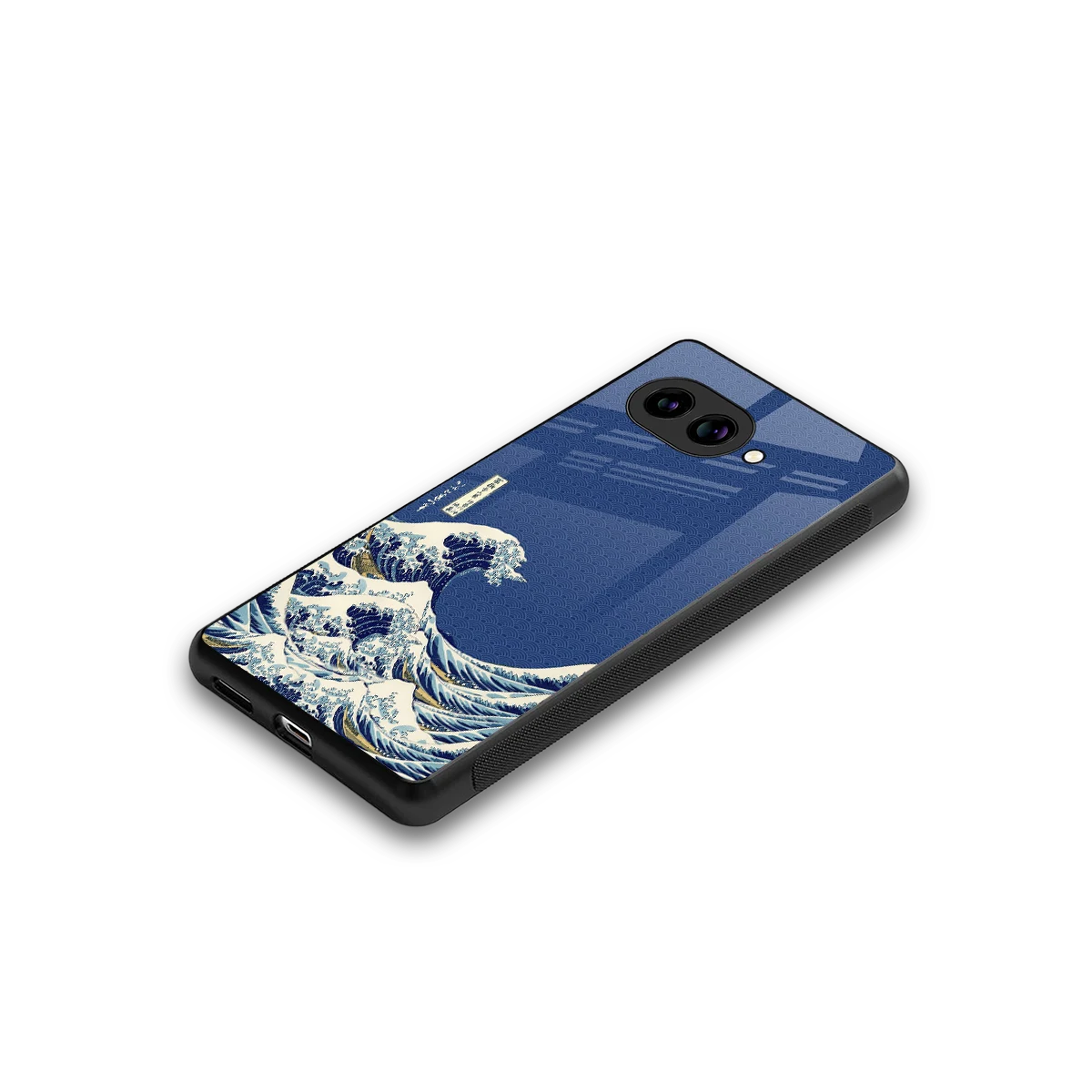 Waves stylish phone case for google pixel 10a | glossy glass and slim fit