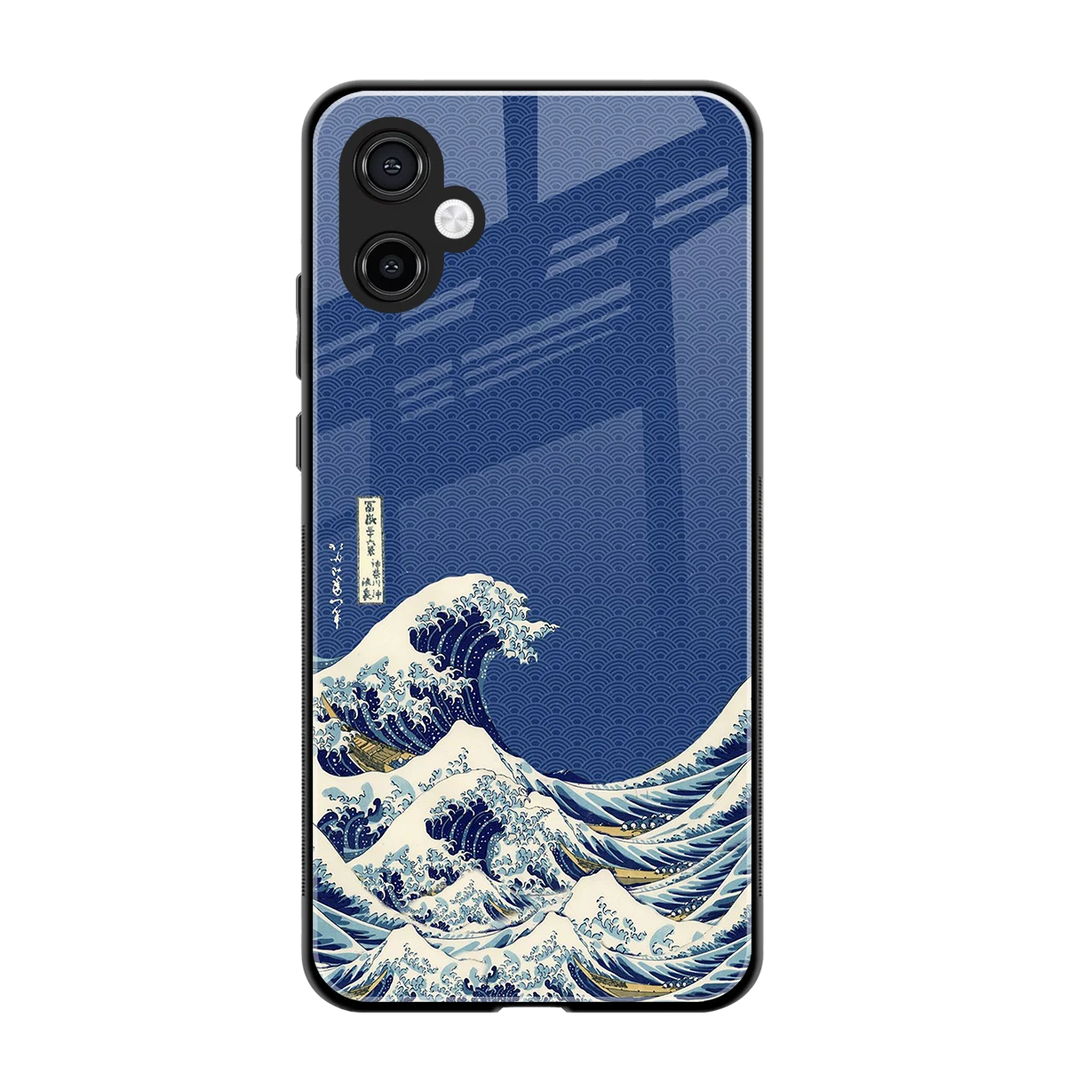 Waves back phone cover | glass case for samsung galaxy a06 5g