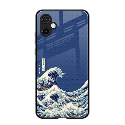 Waves back phone cover | glass case for samsung galaxy a06 5g