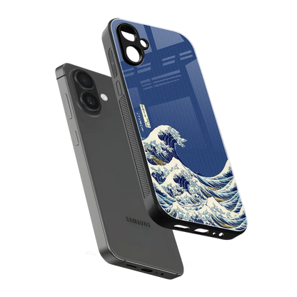 Waves sleek samsung galaxy a06 5g cover with tempered glass back and TPU edges
