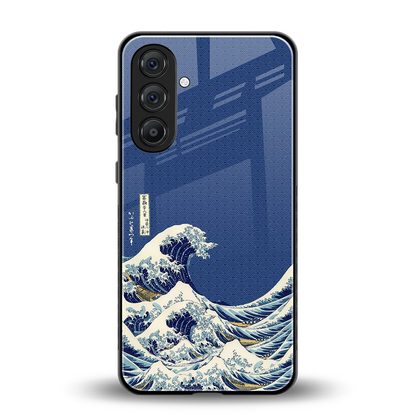 Waves back phone cover | glass case for samsung galaxy a17 5g
