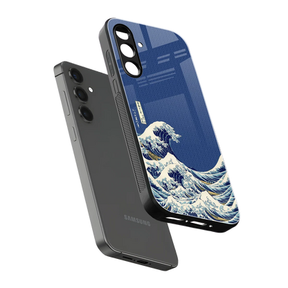 Waves sleek samsung galaxy a16 5g cover with tempered glass back and TPU edges