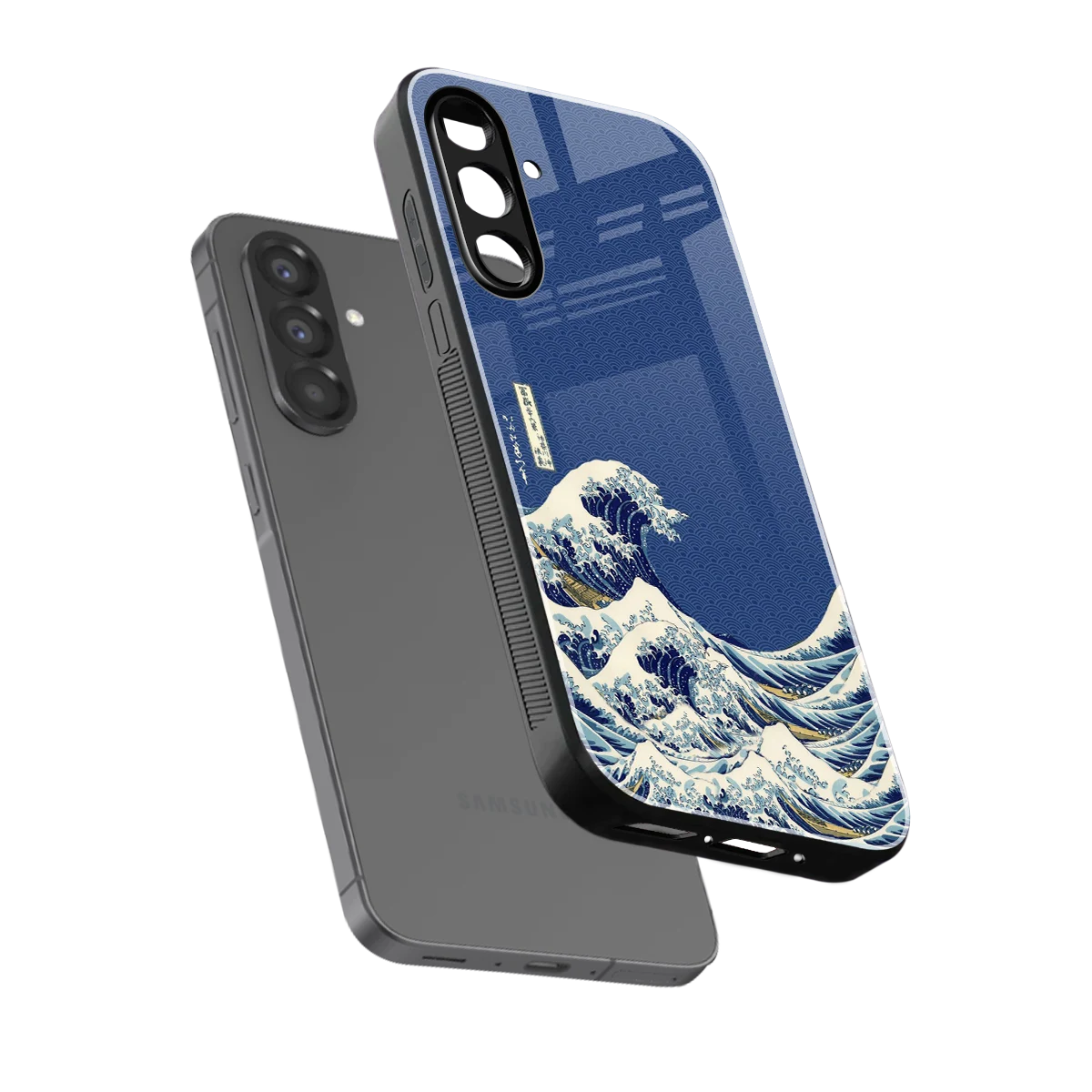 Waves sleek samsung galaxy a36 5g cover with tempered glass back and TPU edges