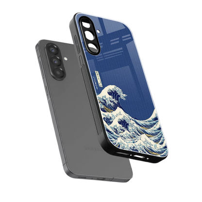 Waves sleek samsung galaxy a17 5g cover with tempered glass back and TPU edges
