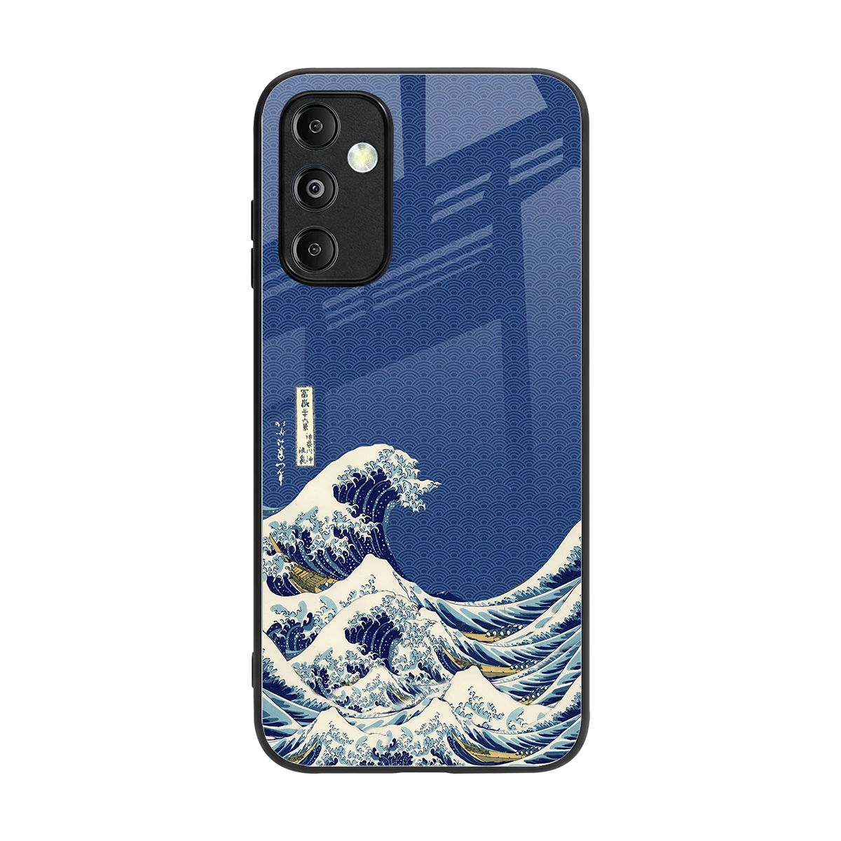 Waves back phone cover | glass case for samsung galaxy m14 5g