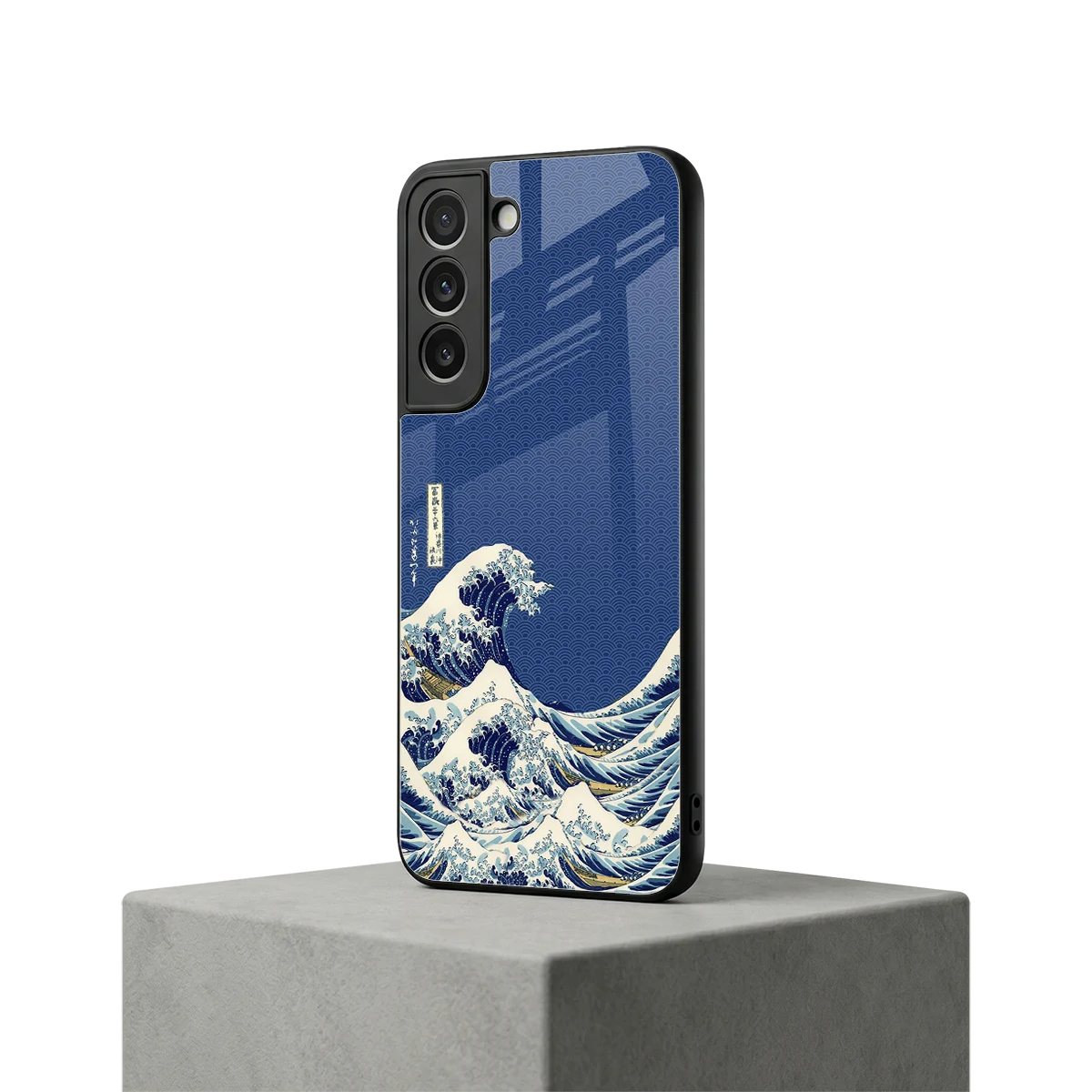 Waves samsung galaxy s22 mobile cover | shockproof glass phone case