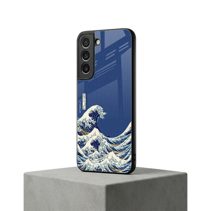 Waves samsung galaxy s22 mobile cover | shockproof glass phone case