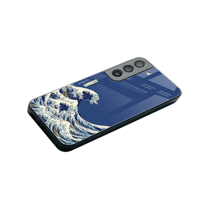 Waves stylish phone case for samsung galaxy s22 | glossy glass and slim fit