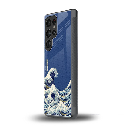 Waves samsung galaxy s25 ultra mobile cover | shockproof glass phone case