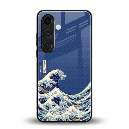 Waves back phone cover | glass case for samsung galaxy s24