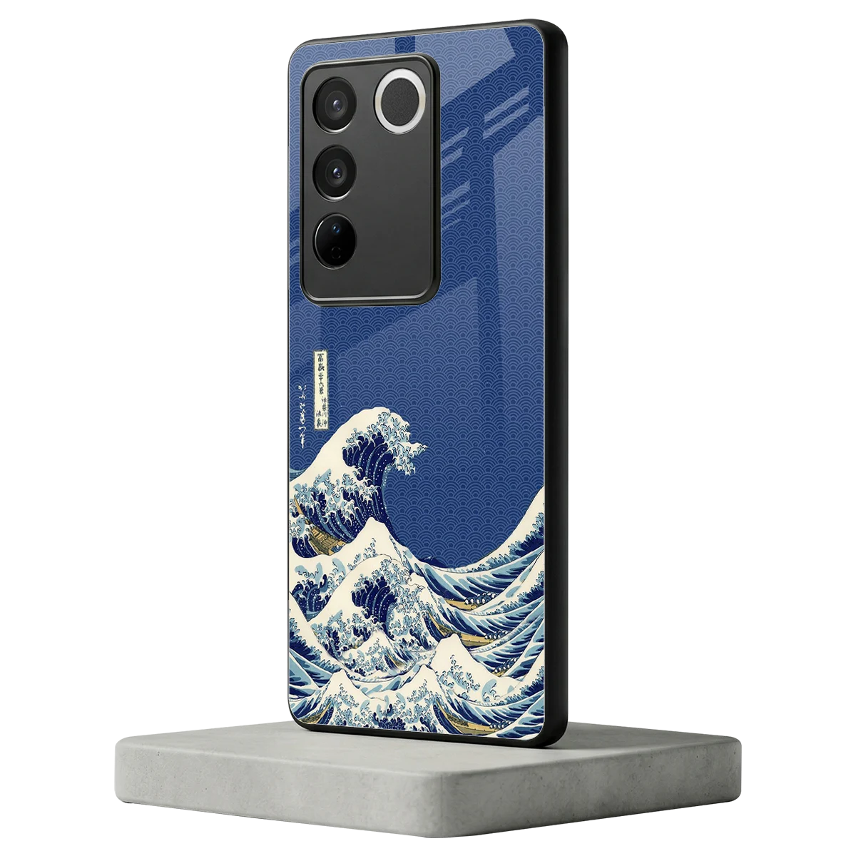 Waves vivo v27 5g mobile cover | shockproof glass phone case
