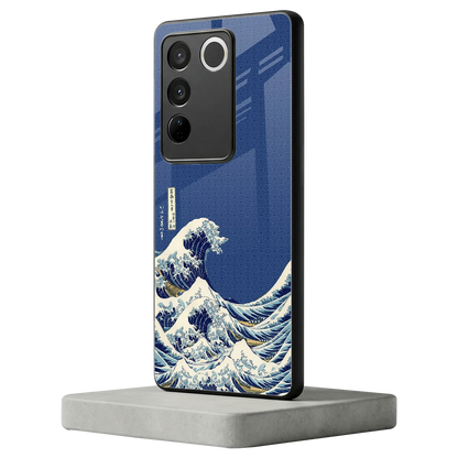 Waves vivo v27 5g mobile cover | shockproof glass phone case