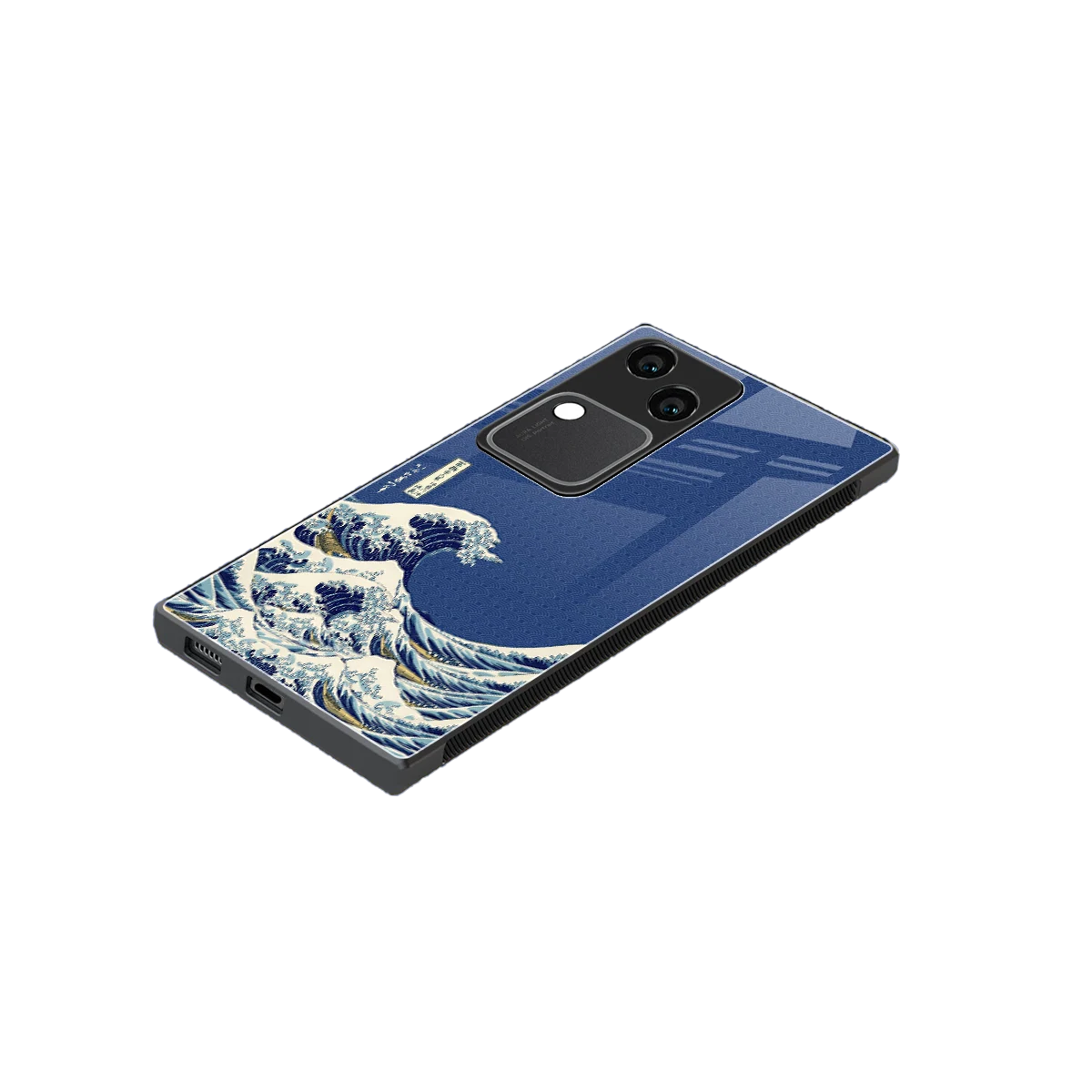 Waves stylish phone case for vivo v30 | glossy glass and slim fit