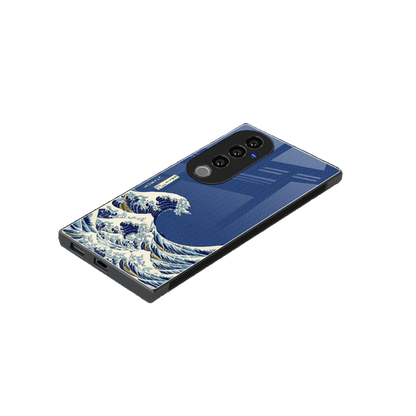 Waves stylish phone case for vivo v40 pro | glossy glass and slim fit