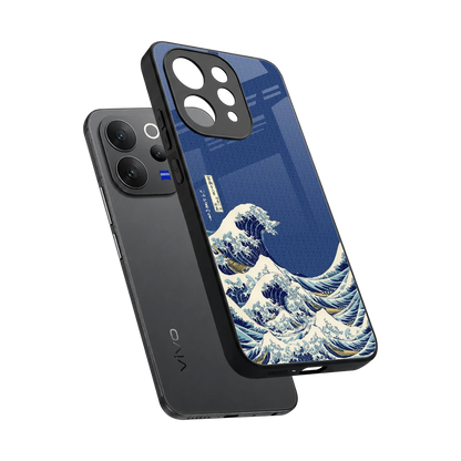 Waves sleek vivo v70 elite cover with tempered glass back and TPU edges