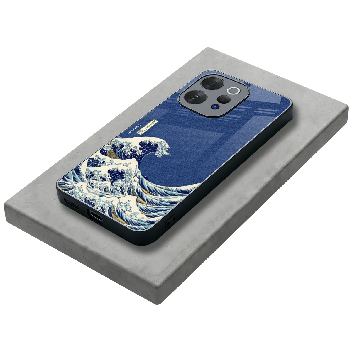 Waves stylish phone case for vivo v70 | glossy glass and slim fit