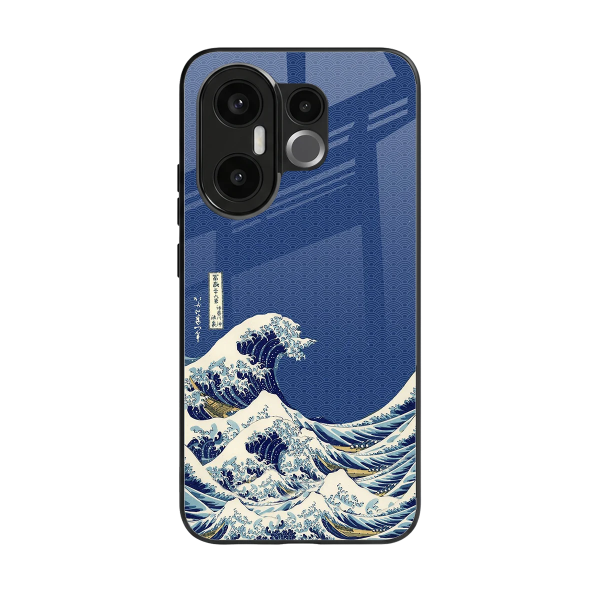 Waves back phone cover | glass case for vivo x200 fe