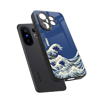 Waves sleek vivo x200 fe cover with tempered glass back and TPU edges
