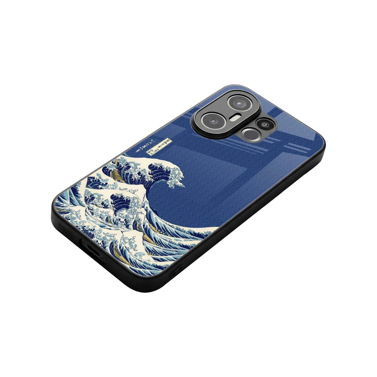 Waves stylish phone case for vivo x200 fe | glossy glass and slim fit