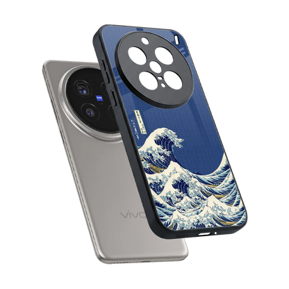 Waves sleek vivo x200 pro cover with tempered glass back and TPU edges
