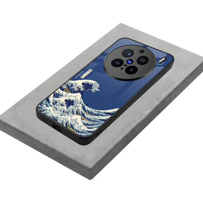 Waves stylish phone case for vivo x200 pro | glossy glass and slim fit