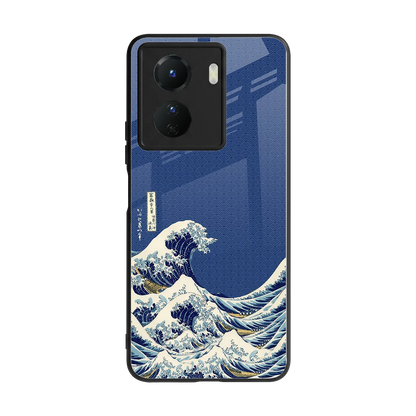 Waves back phone cover | glass case for vivo y16