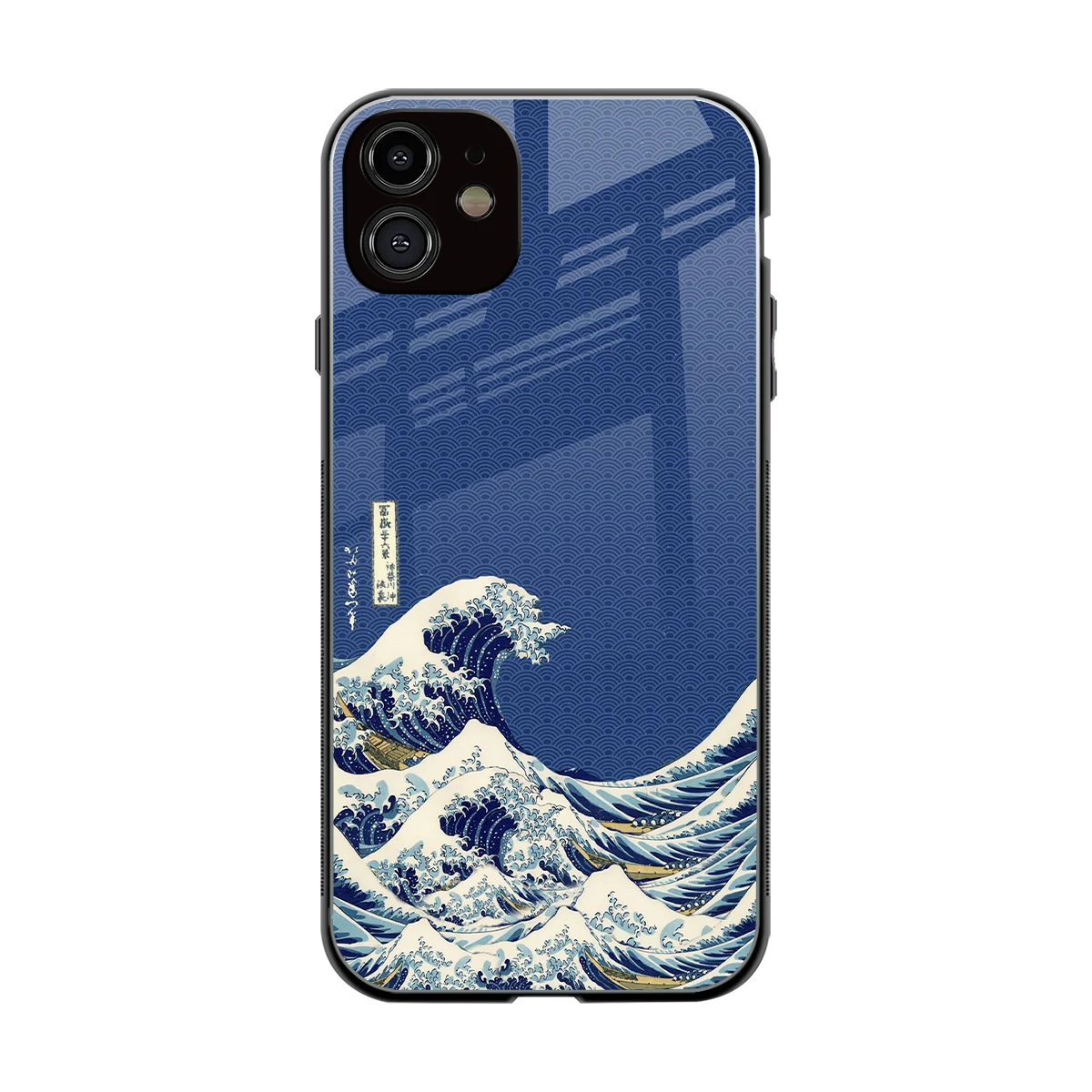 Waves back phone cover | glass case for iphone 12